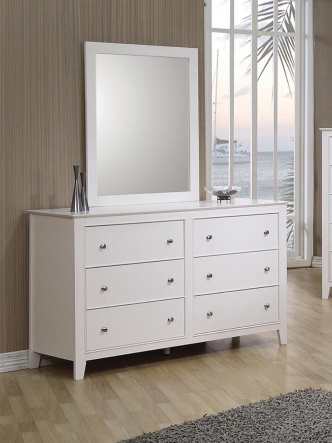 Selena 6-drawer Dresser Buttermilk