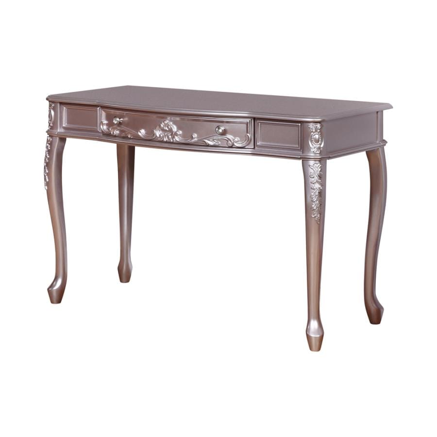 Caroline 1-drawer Vanity Desk Metallic Lilac