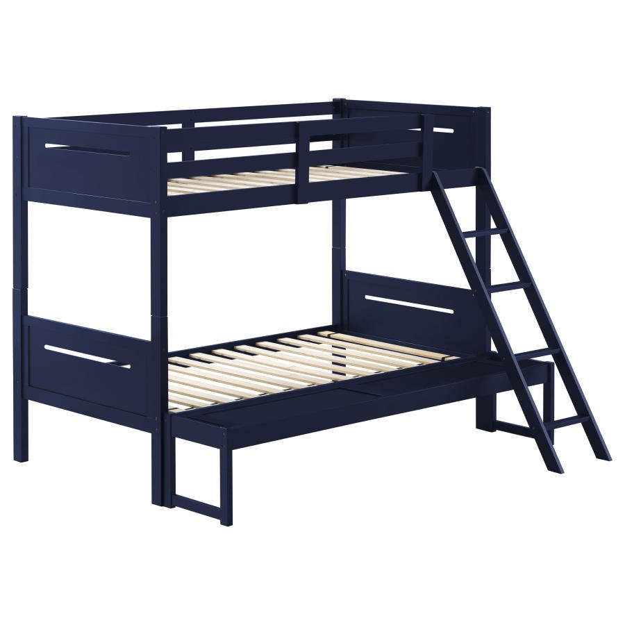 Littleton Twin/Full Bunk Bed Blue