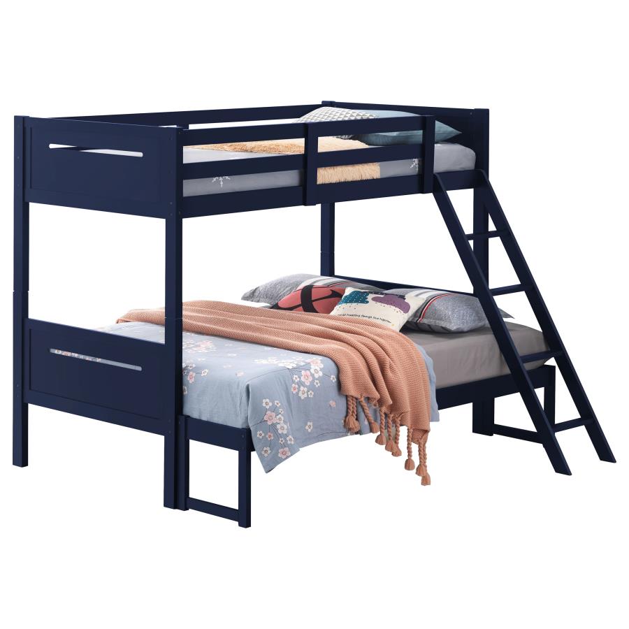 Littleton Twin/Full Bunk Bed Blue