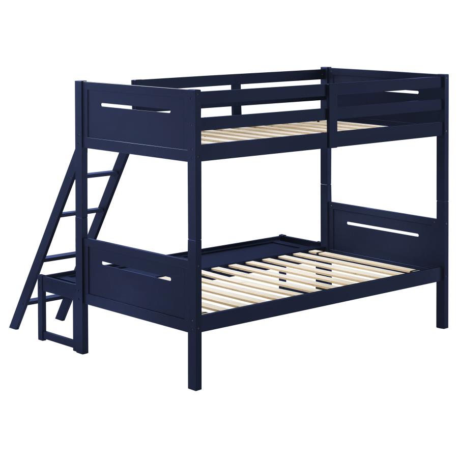 Littleton Twin/Full Bunk Bed Blue