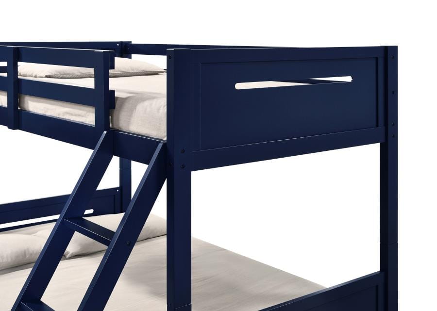 Littleton Twin/Full Bunk Bed Blue