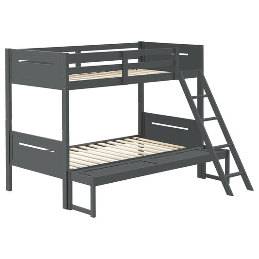 Littleton Twin/Full Bunk Bed Grey