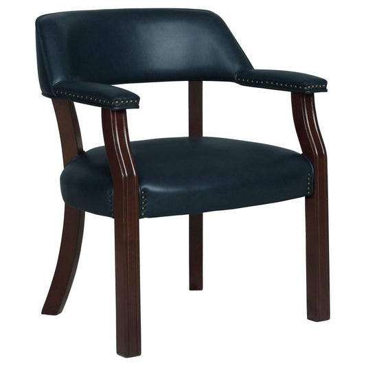 Office Chair with Nailhead Trim Blue