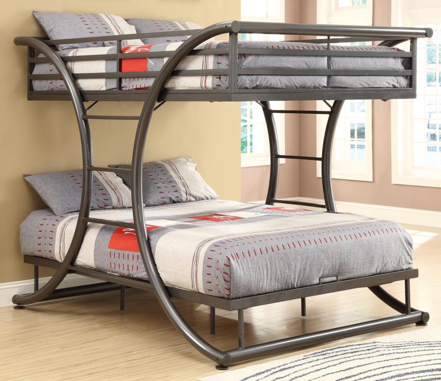 Stephan Full over Full Bunk Bed Gunmetal