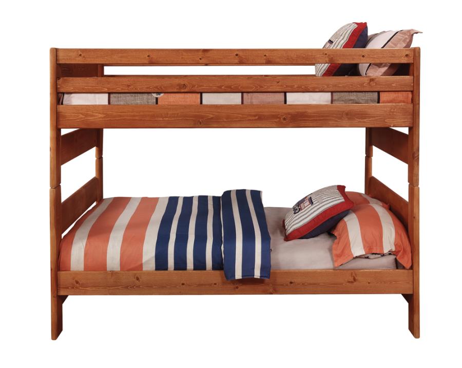 Wrangle Hill Full over Full Bunk Bed Amber Wash