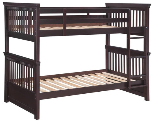 Miles Twin over Twin Bunk Bed Cappuccino