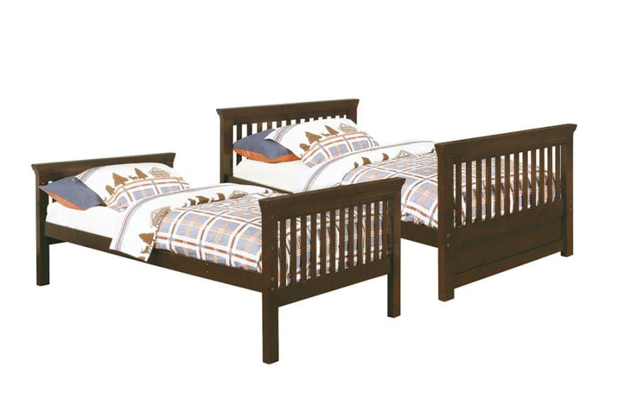 Miles Twin over Twin Bunk Bed Cappuccino