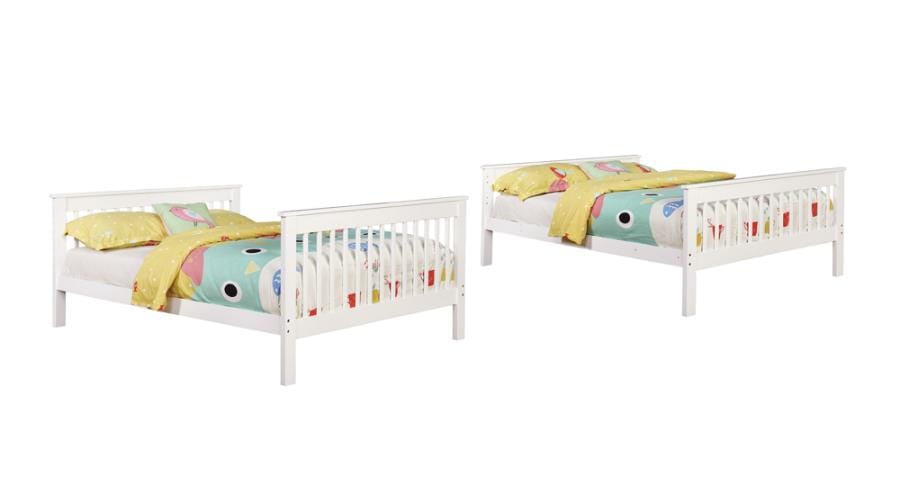 Chapman Full over Full Bunk Bed White