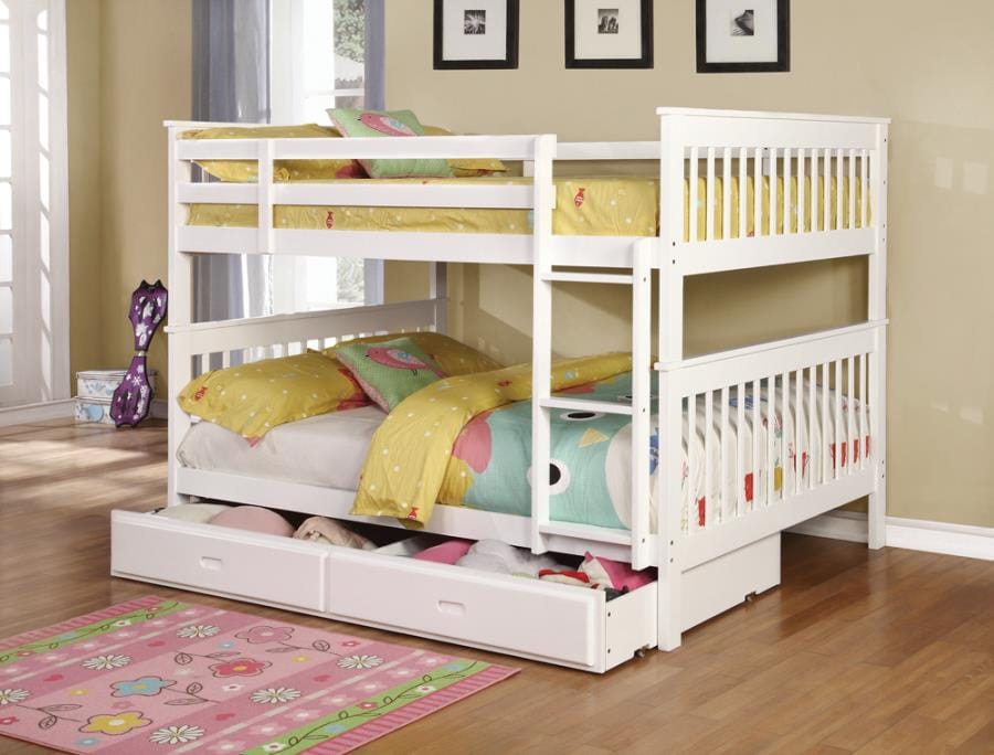 Chapman Full over Full Bunk Bed White