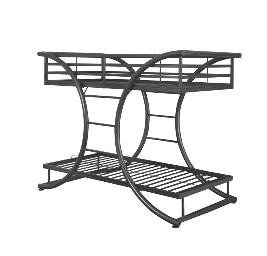 Stephan Twin over Twin Bunk Bed Gunmetal