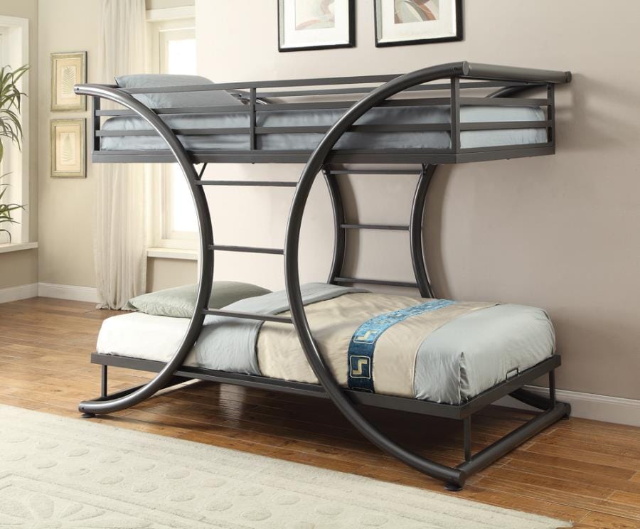 Stephan Twin over Twin Bunk Bed Gunmetal