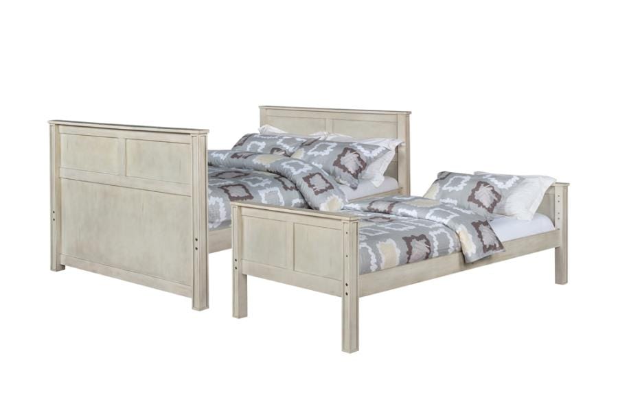 Montrose Twin/Full Bunk Bed Antique White