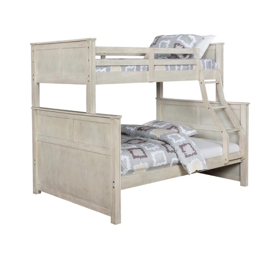 Montrose Twin/Full Bunk Bed Antique White