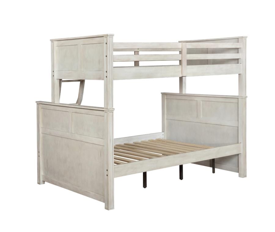 Montrose Twin/Full Bunk Bed Antique White