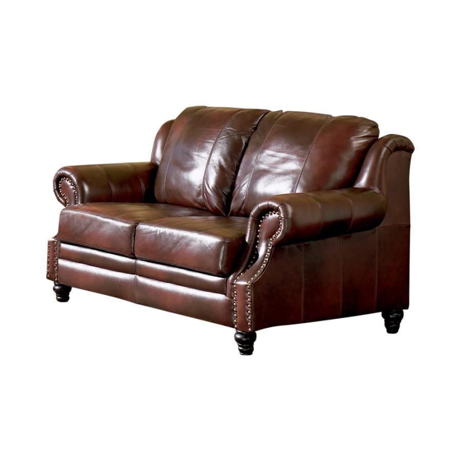 Princeton Upholstered Loveseat Burgundy