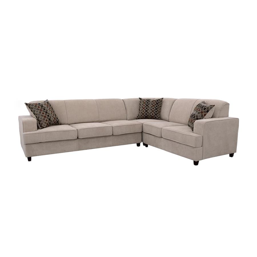 Tess L-shape Sleeper Sectional Grey