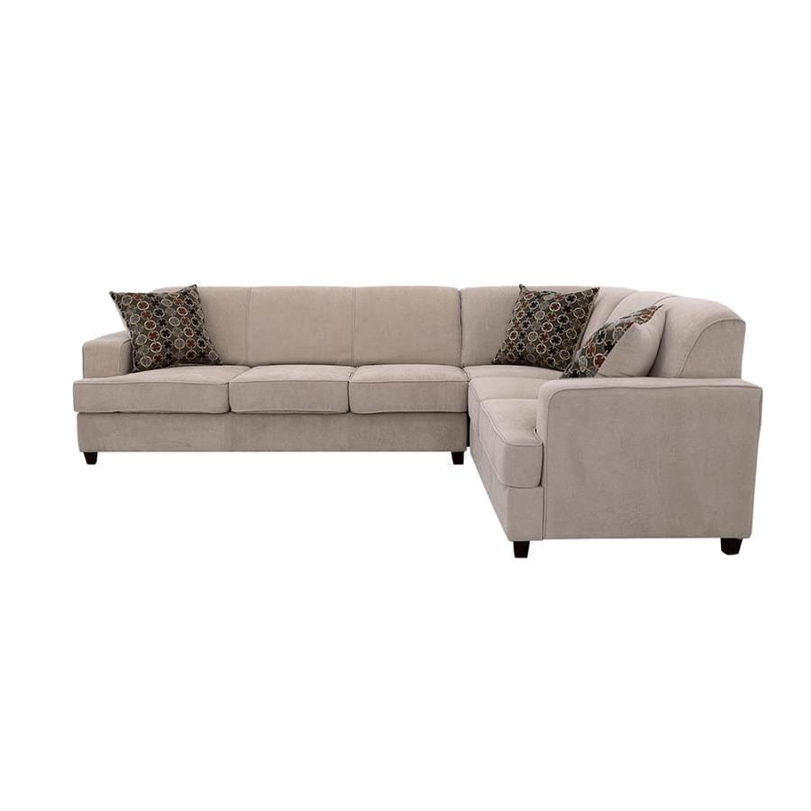 Tess L-shape Sleeper Sectional Grey