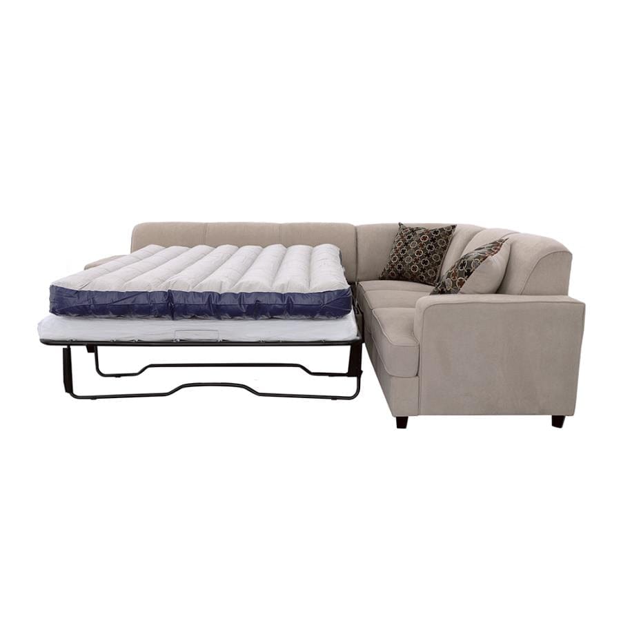 Tess L-shape Sleeper Sectional Grey