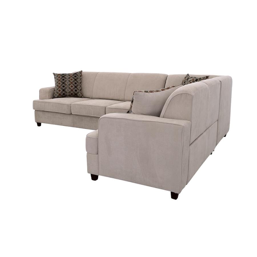 Tess L-shape Sleeper Sectional Grey