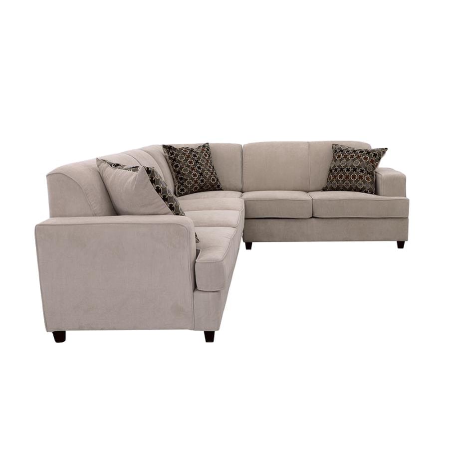 Tess L-shape Sleeper Sectional Grey