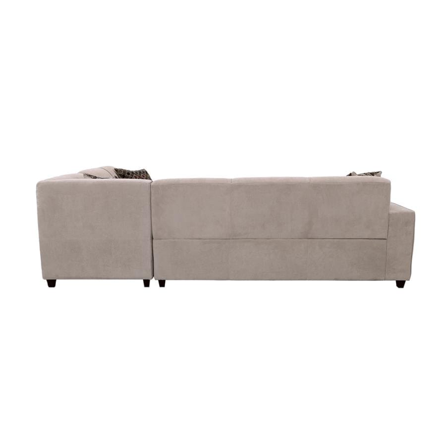 Tess L-shape Sleeper Sectional Grey