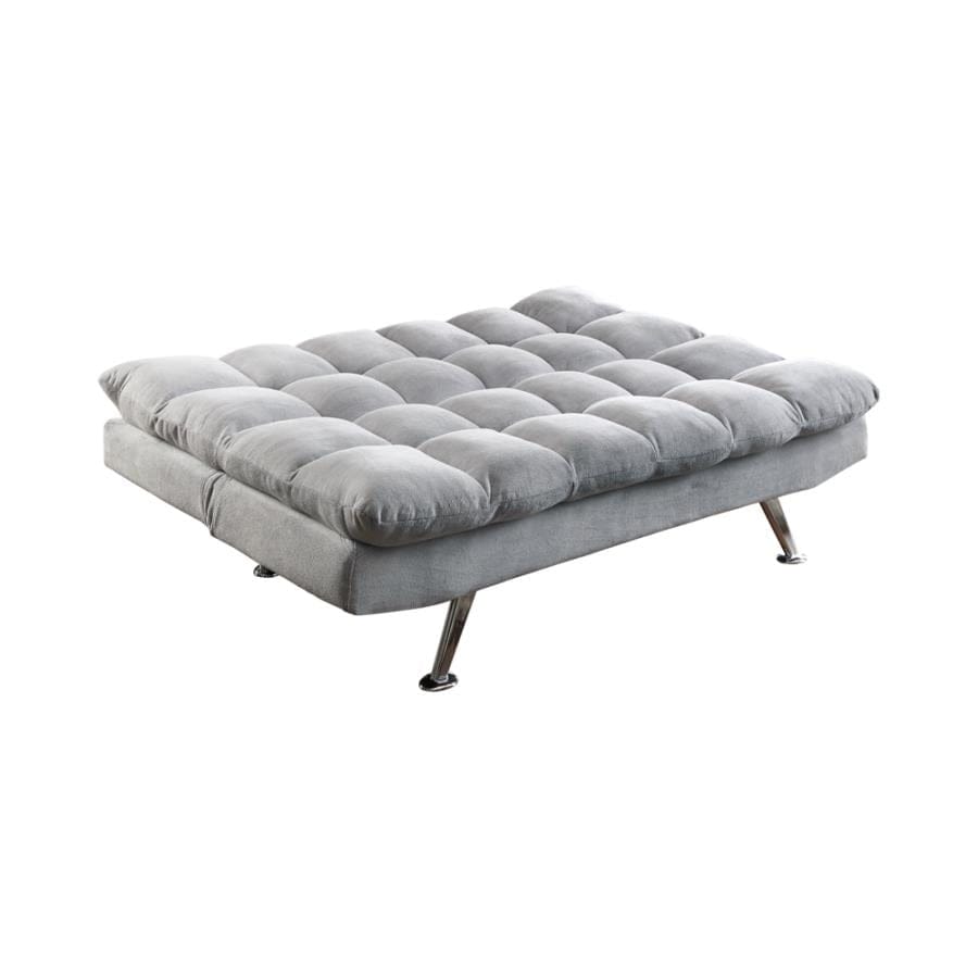 Elise Biscuit Tufted Back Sofa Bed Light Grey