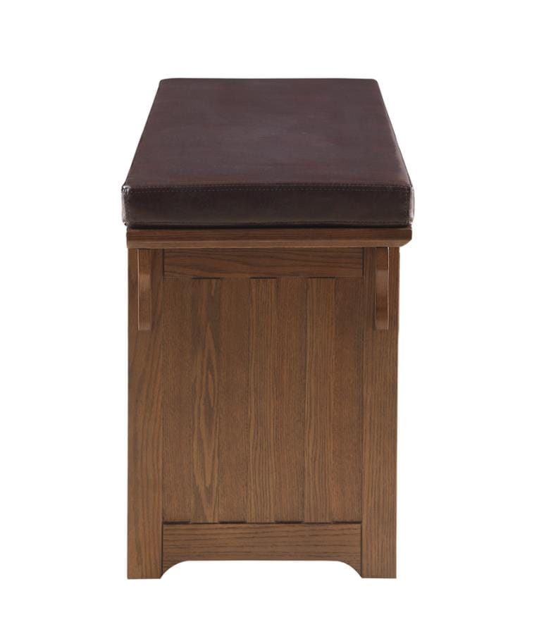 42" 3-drawer Storage Bench Brown