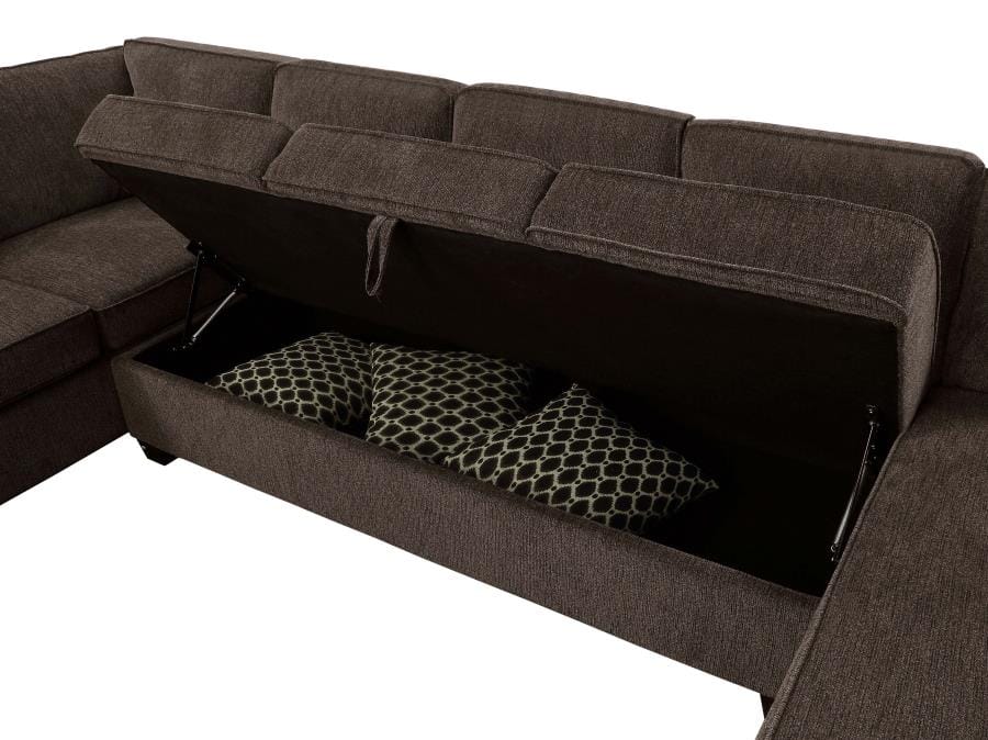 Provence Storage Sectional Brown