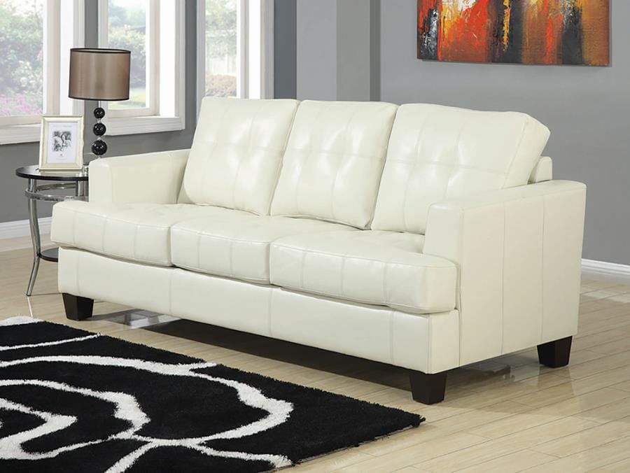 Samuel Upholstered Sleeper Sofa Cream