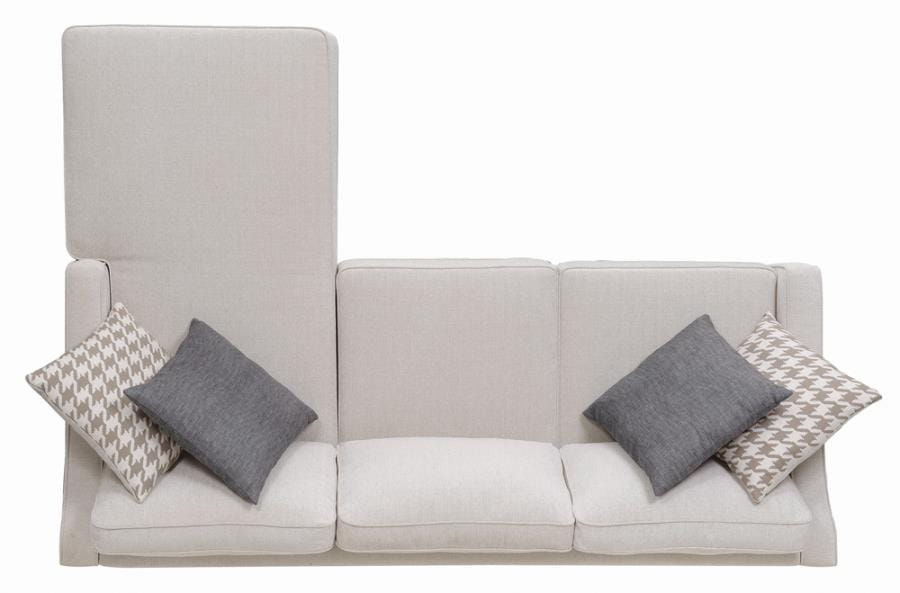 McLoughlin Upholstered Sectional Cream