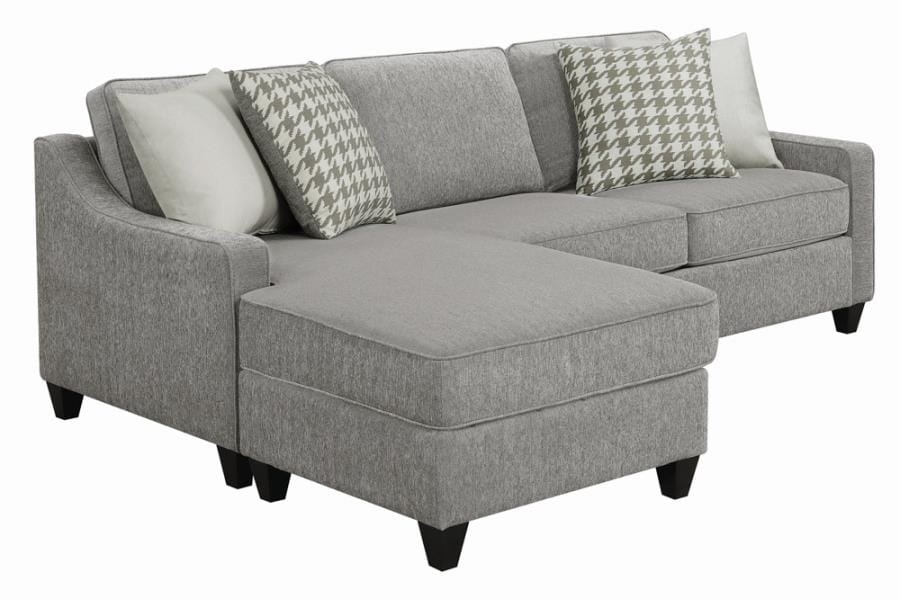 McLoughlin Upholstered Sectional Charcoal