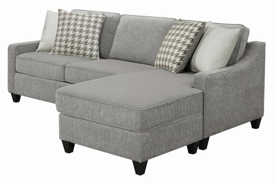 McLoughlin Upholstered Sectional Charcoal