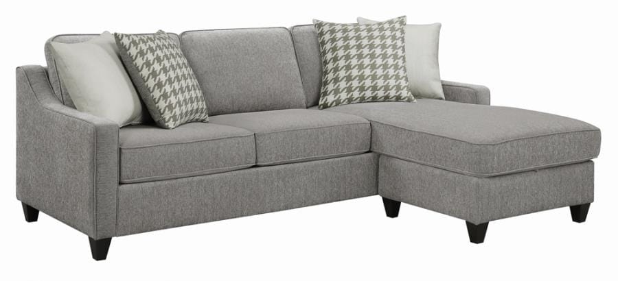 McLoughlin Upholstered Sectional Charcoal