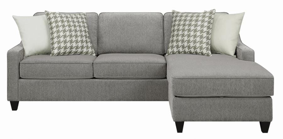 McLoughlin Upholstered Sectional Charcoal