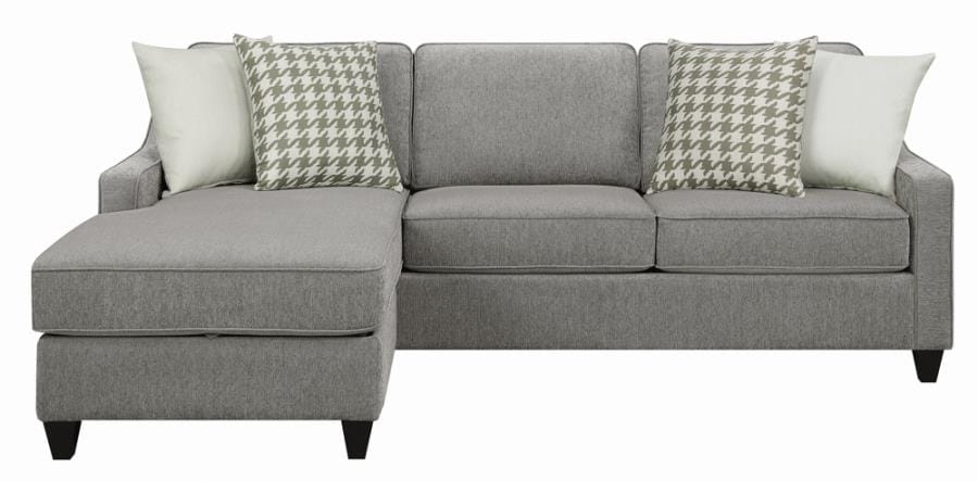 McLoughlin Upholstered Sectional Charcoal