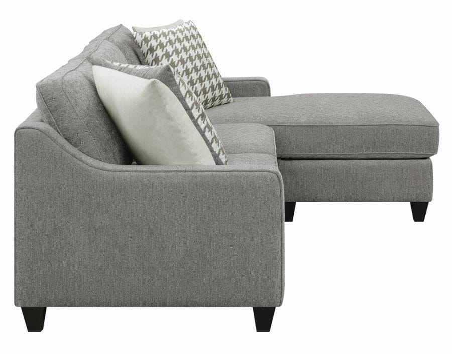 McLoughlin Upholstered Sectional Charcoal