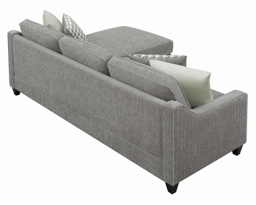 McLoughlin Upholstered Sectional Charcoal