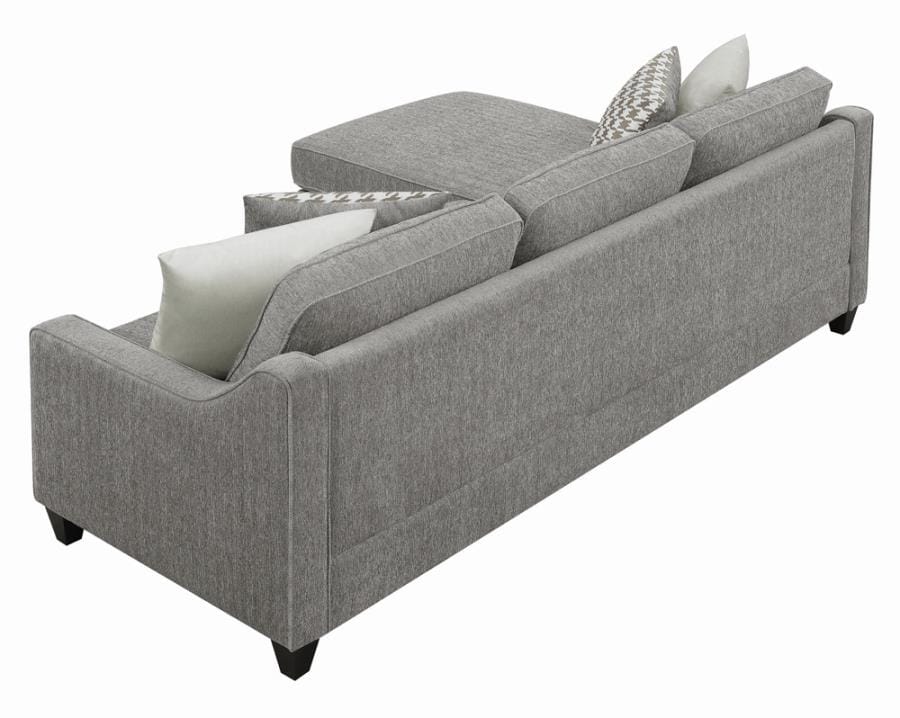 McLoughlin Upholstered Sectional Charcoal