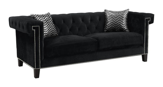 Reventlow Tufted Sofa Black
