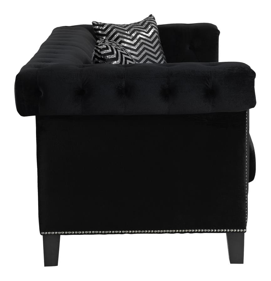 Reventlow Tufted Sofa Black