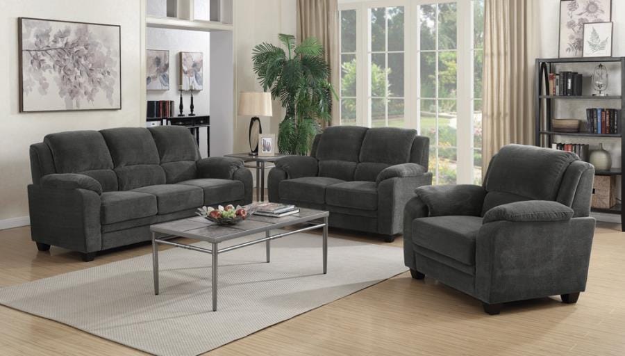 Northend Upholstered Sofa Charcoal