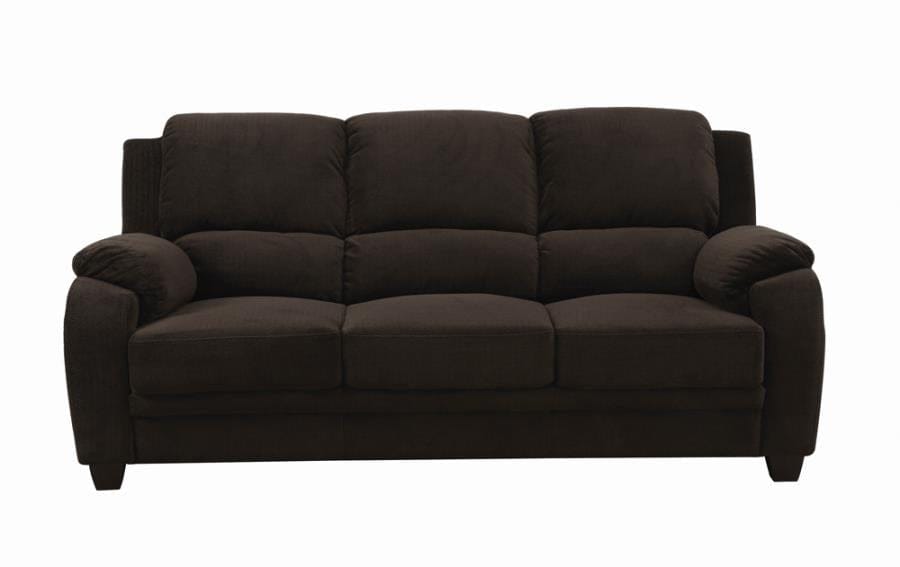 Northend Upholstered Sofa Chocolate