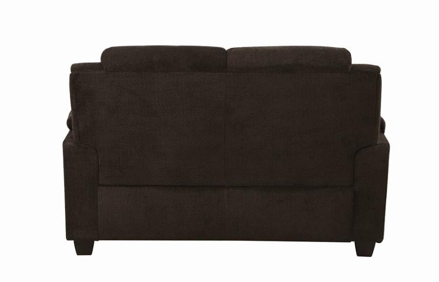 Northend Upholstered Loveseat Chocolate