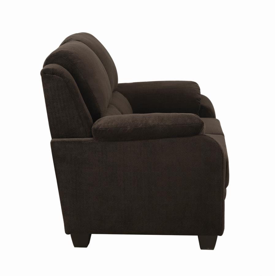 Northend Upholstered Chair Chocolate
