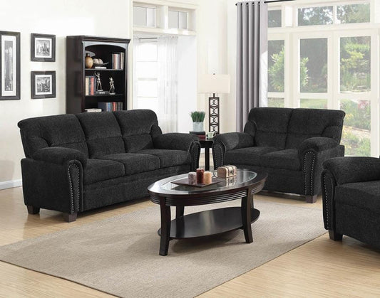 Clemintine Upholstered Pillow Top Arm Living Room Set
