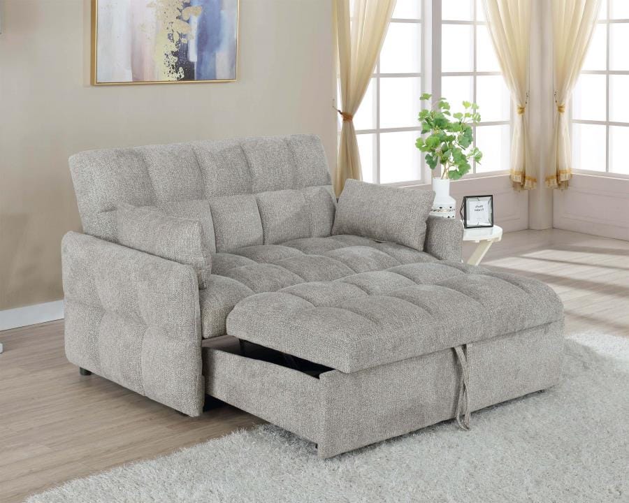 Cotswold Tufted Cushion Sleeper Sofa Bed Beige