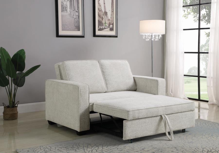 Helene Upholstered Sleeper Sofa Bed Beige