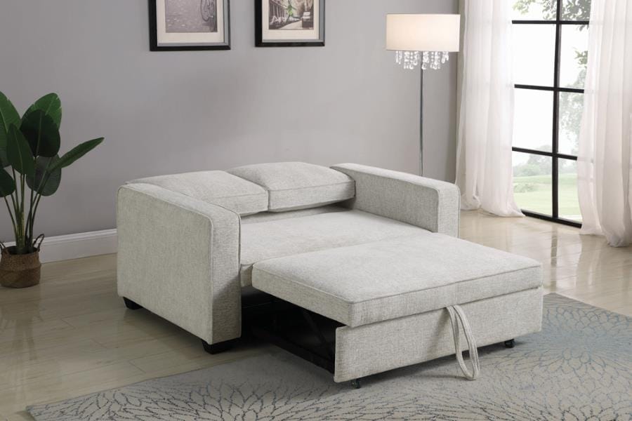 Helene Upholstered Sleeper Sofa Bed Beige