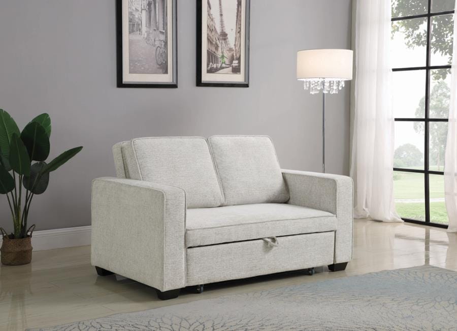 Helene Upholstered Sleeper Sofa Bed Beige